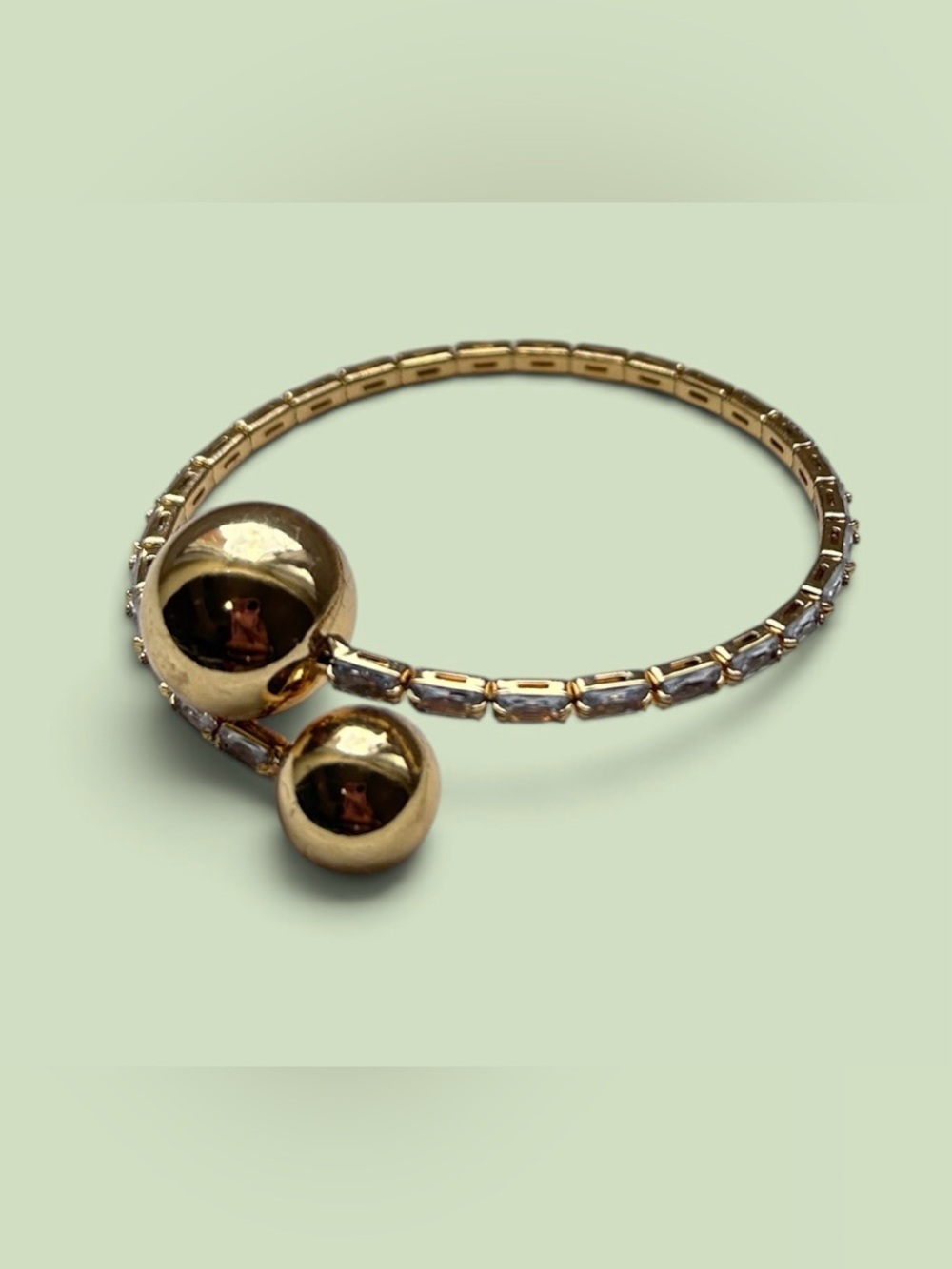 Gold Ball Accent Women's Bracelet